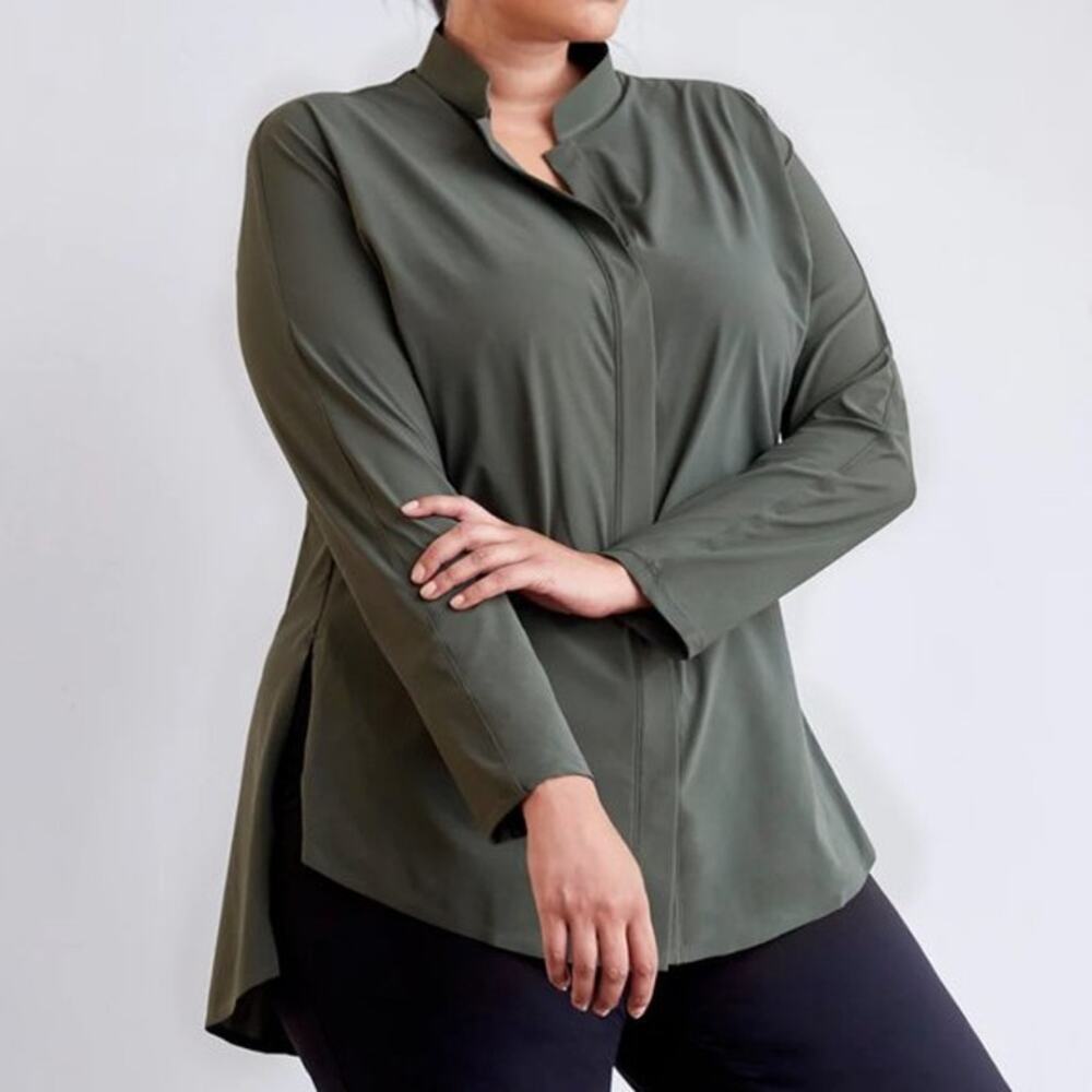 ADAY Something Borrowed Shirt Moss Green Medium M